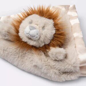 Cloud Island Plush Lion Security Blanket - Cream and Brown new